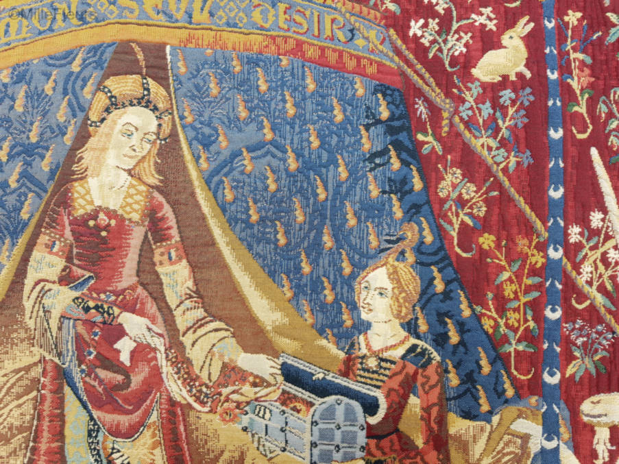 To my only Desire Wall tapestries Lady and the Unicorn - Mille Fleurs Tapestries