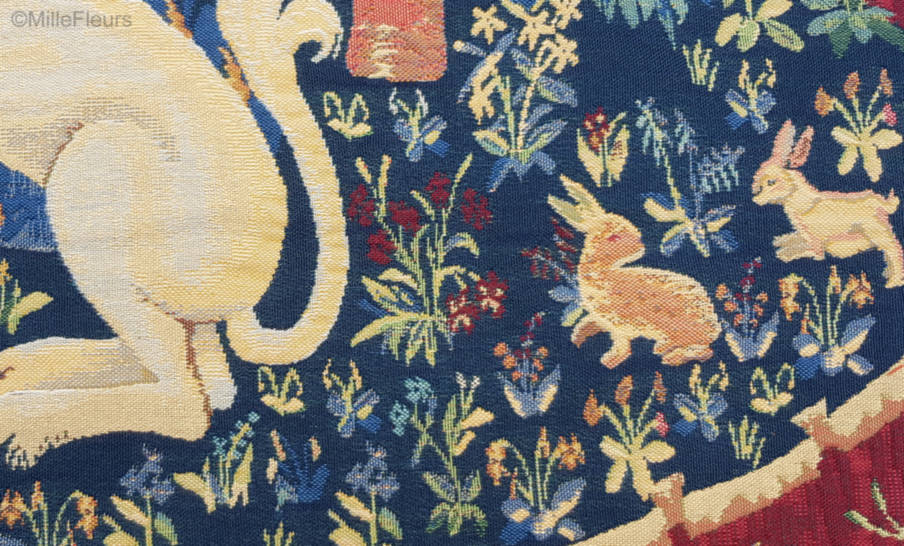 Aan mijn enige Verlangen Wandtapijten Dame en de Eenhoorn - Mille Fleurs Tapestries