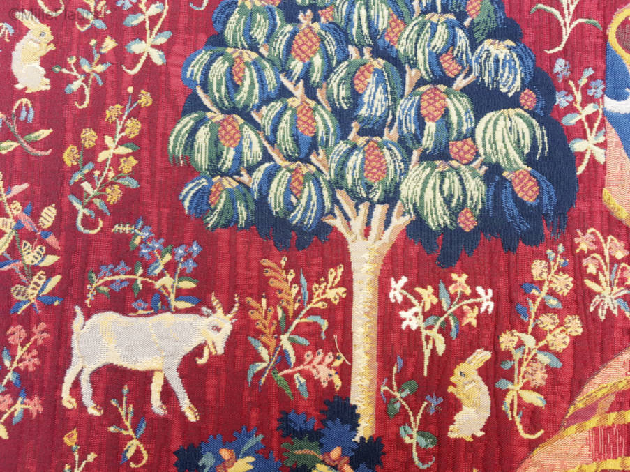 Aan mijn enige Verlangen Wandtapijten Dame en de Eenhoorn - Mille Fleurs Tapestries