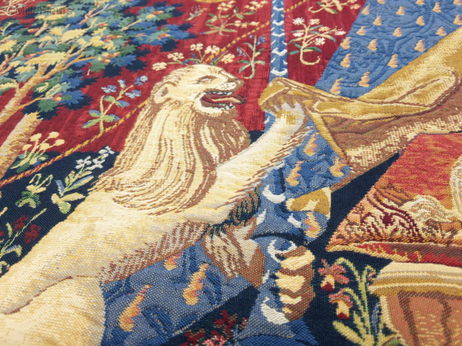 Aan mijn enige Verlangen Wandtapijten Dame en de Eenhoorn - Mille Fleurs Tapestries