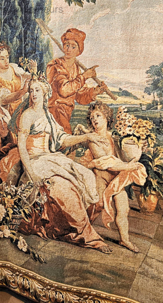 Triumph of Flora Wall tapestries Very Large Tapestries - Mille Fleurs Tapestries