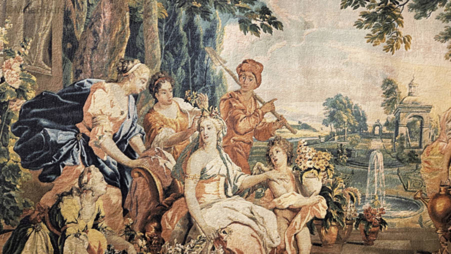 Triomf van Flora Wandtapijten Zeer Grote Wandtapijten - Mille Fleurs Tapestries