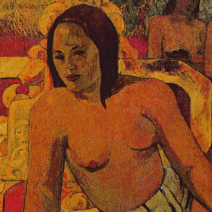 Vairumati (Gauguin) Wandtapijten Meesterwerken - Mille Fleurs Tapestries