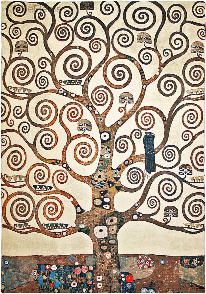 Tree of Life (Klimt) Wall tapestries Gustav Klimt - Mille Fleurs Tapestries