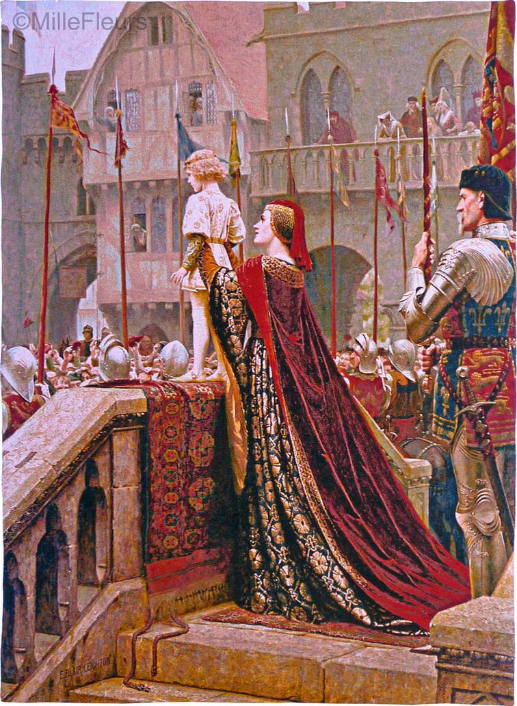 Little Prince (Leighton) Wall tapestries Edmund Blair Leighton - Mille Fleurs Tapestries