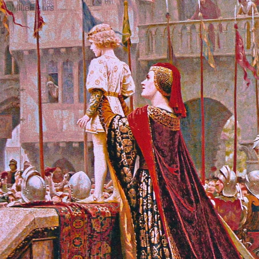 Little Prince (Leighton) Wall tapestries Edmund Blair Leighton - Mille Fleurs Tapestries