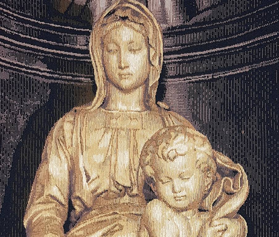 Brugse Madonna (Michelangelo) Wandtapijten Religieus - Mille Fleurs Tapestries