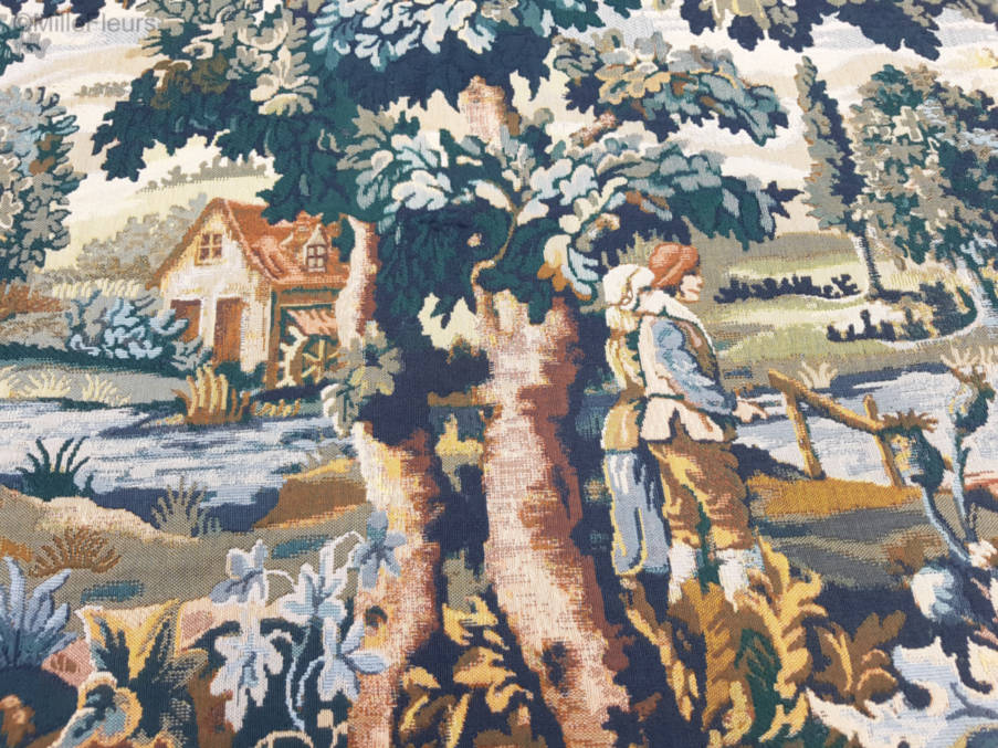 Flemish Landscape Wall tapestries Verdures - Mille Fleurs Tapestries