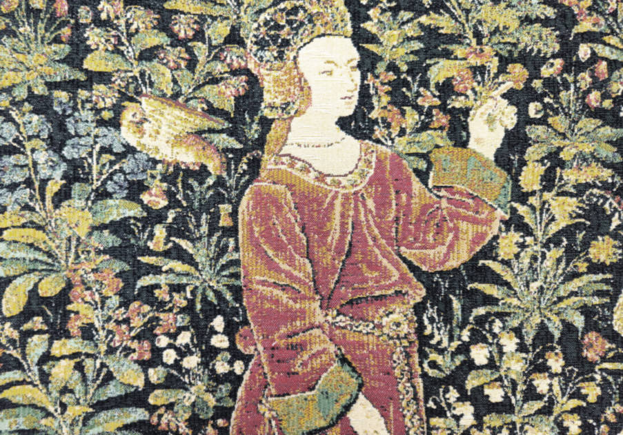 De Wandeling Wandtapijten Andere Middeleeuwse - Mille Fleurs Tapestries