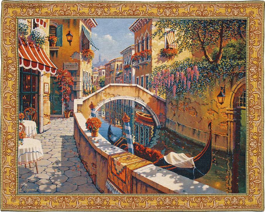 Doorgang naar San Marco Wandtapijten Bob Pejman - Mille Fleurs Tapestries