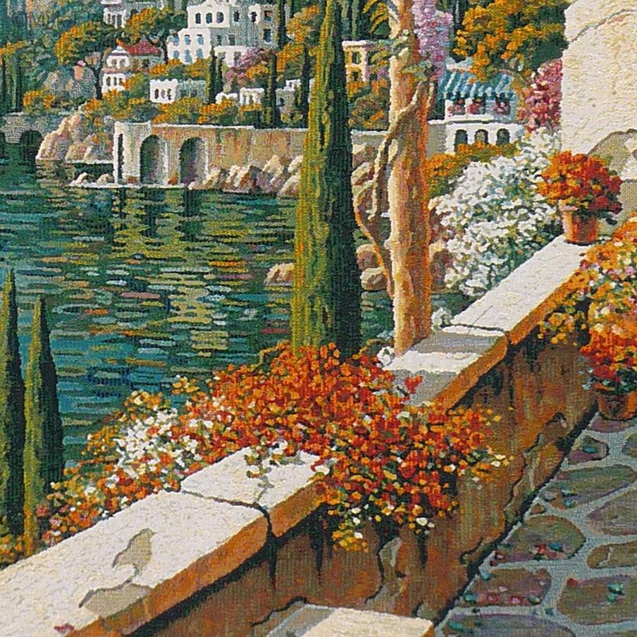 Villa in Capri Wall tapestries Bob Pejman - Mille Fleurs Tapestries