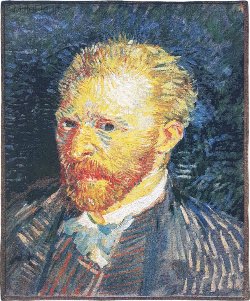 Zelfportret (Van Gogh) Wandtapijten Vincent Van Gogh - Mille Fleurs Tapestries