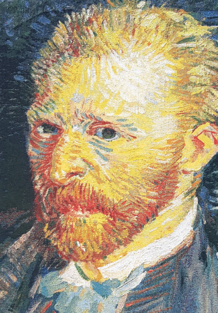 Zelfportret (Van Gogh) Wandtapijten Vincent Van Gogh - Mille Fleurs Tapestries