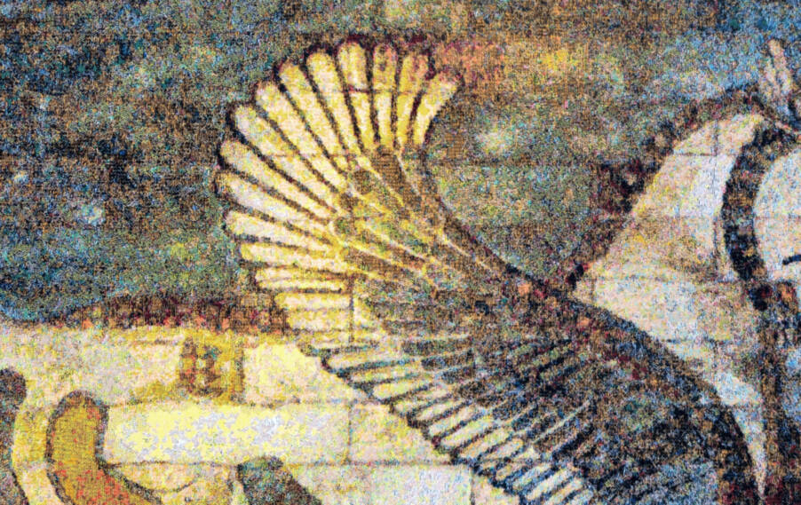 Toro Alado Tapices de pared Arte Antiguo - Mille Fleurs Tapestries
