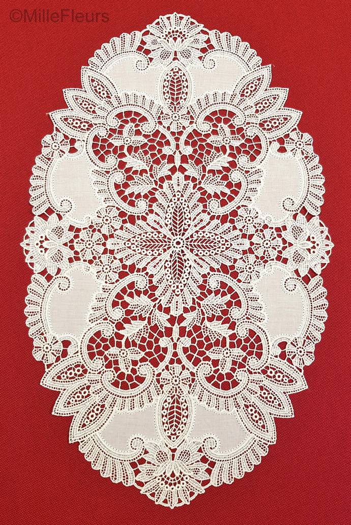 Ovaal Kant Guipure Kantwerk - Mille Fleurs Tapestries