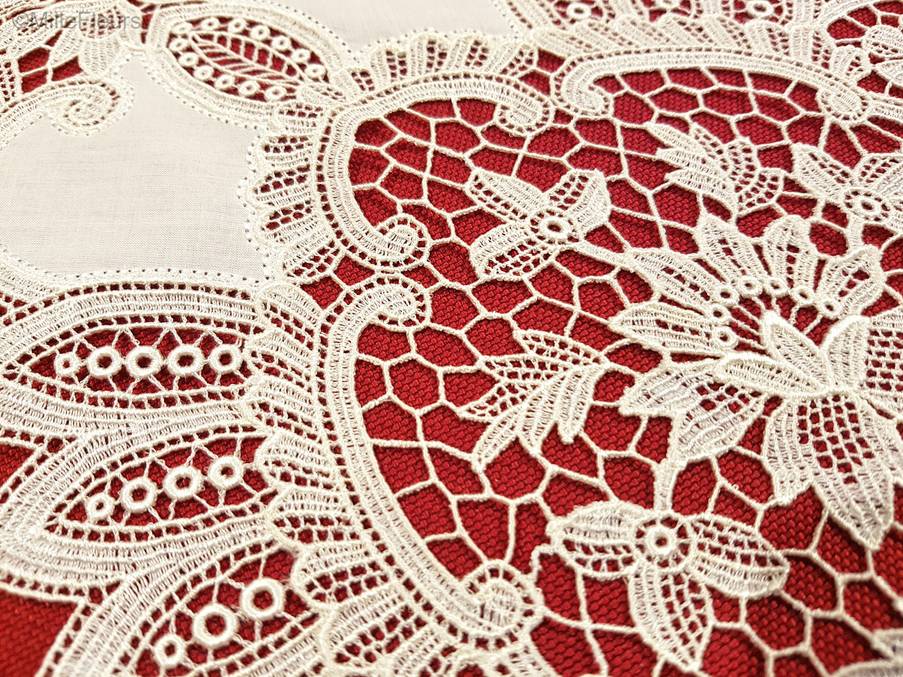 Ovaal Kant Guipure Kantwerk - Mille Fleurs Tapestries