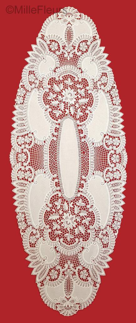 Ovaal Kant Guipure Kantwerk - Mille Fleurs Tapestries