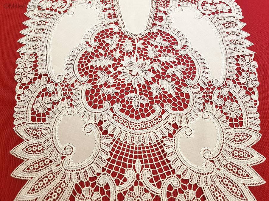 Ovaal Kant Guipure Kantwerk - Mille Fleurs Tapestries