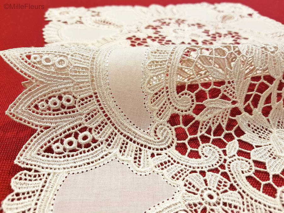 Rechthoek Kant Guipure Kantwerk - Mille Fleurs Tapestries