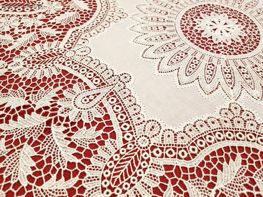 Vierkant Kant Guipure Kantwerk - Mille Fleurs Tapestries