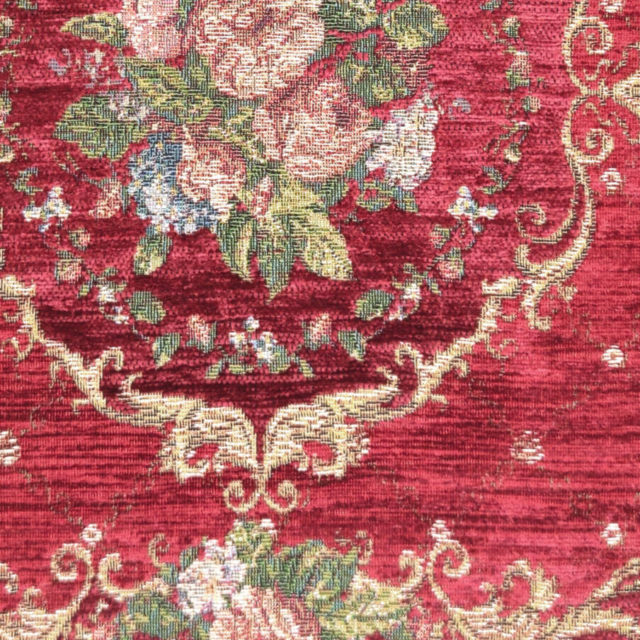 Belize, rood Sierkussens Bloemen klassiek - Mille Fleurs Tapestries