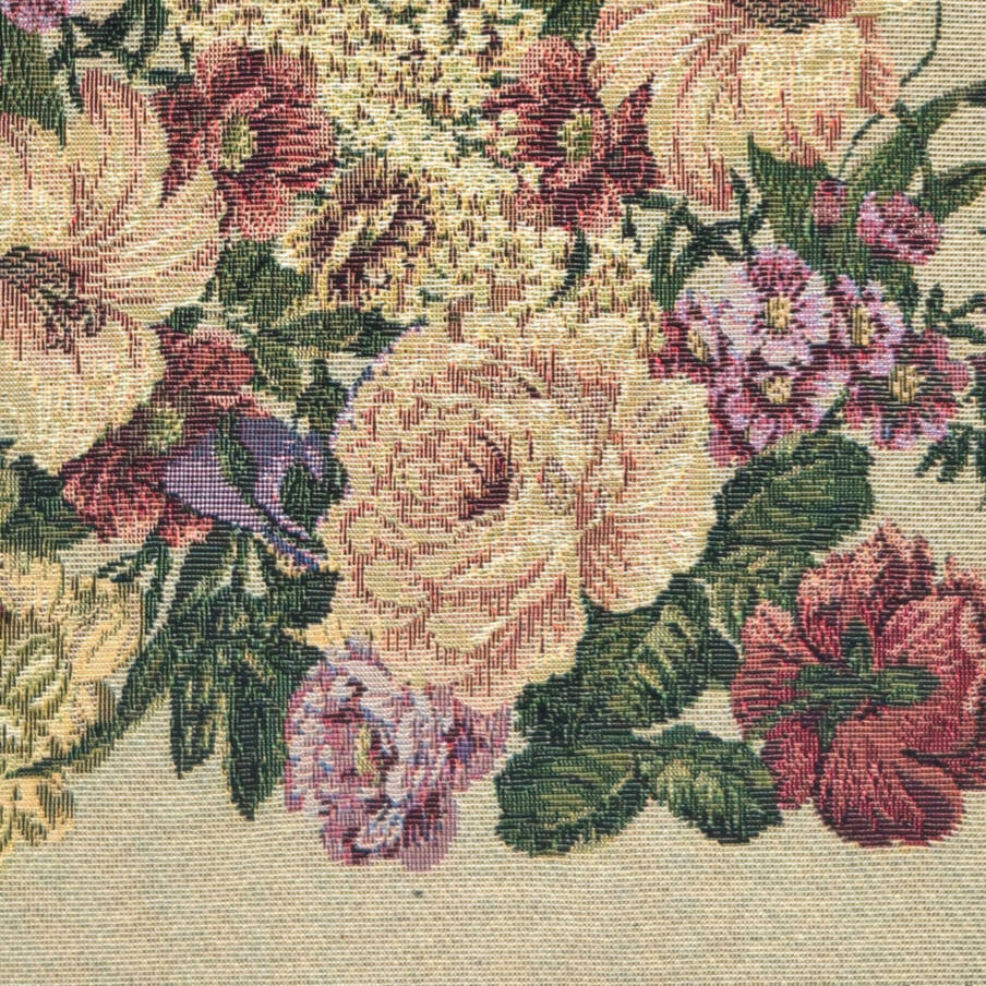 Bouquet, beige Sierkussens Bloemen klassiek - Mille Fleurs Tapestries