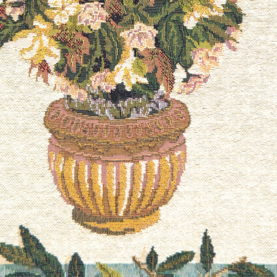 Dora, blauw Sierkussens Bloemen klassiek - Mille Fleurs Tapestries