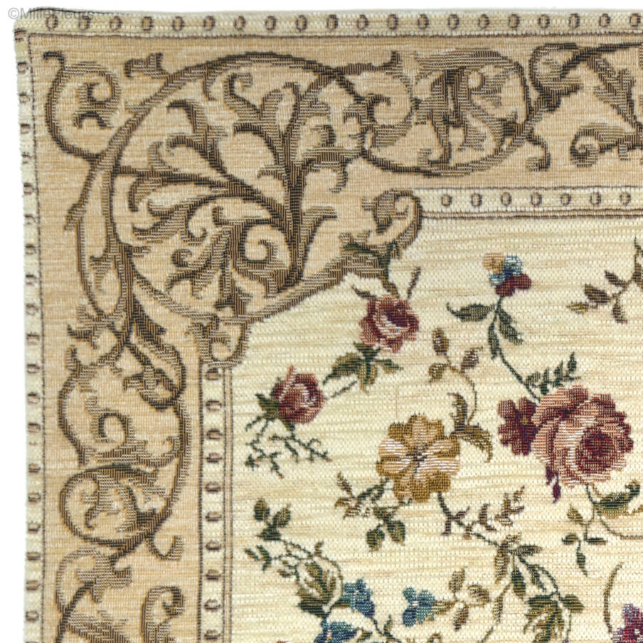 Florida, ivory Tapestry cushions Classic Flowers - Mille Fleurs Tapestries