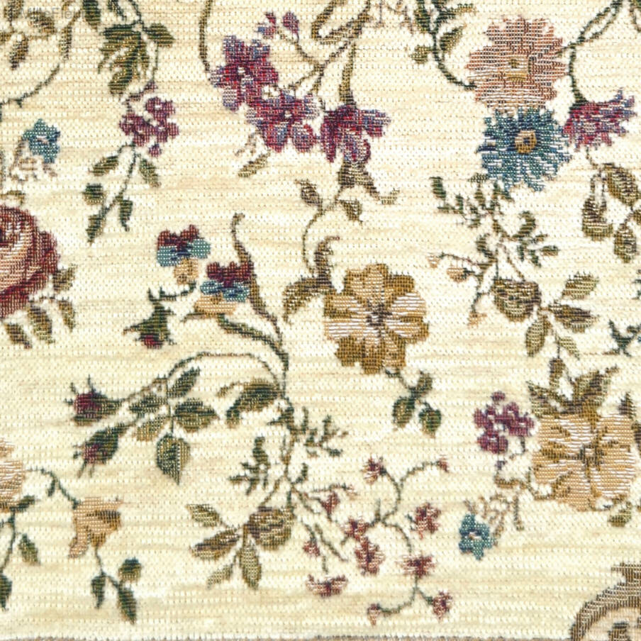 Florida, ivory Tapestry cushions Classic Flowers - Mille Fleurs Tapestries