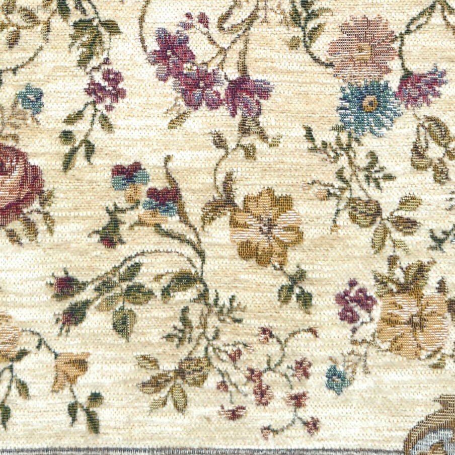 Florida, wit/blauw Sierkussens Bloemen klassiek - Mille Fleurs Tapestries