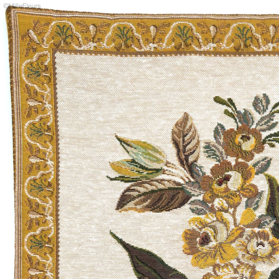 Carafe, beige Sierkussens Bloemen klassiek - Mille Fleurs Tapestries