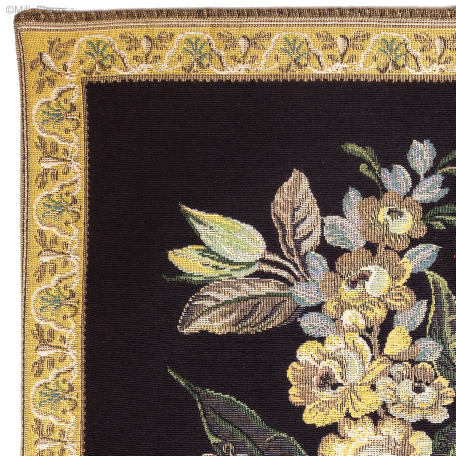 Carafe, zwart Sierkussens Bloemen klassiek - Mille Fleurs Tapestries