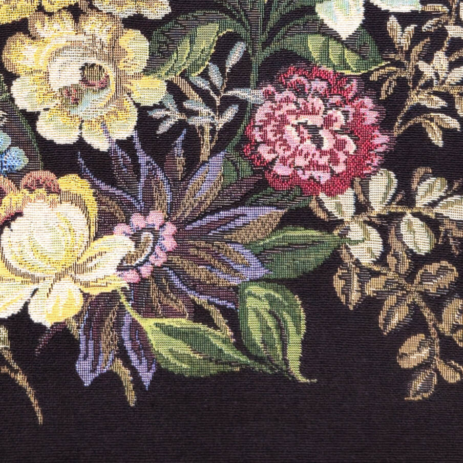 Carafe, zwart Sierkussens Bloemen klassiek - Mille Fleurs Tapestries