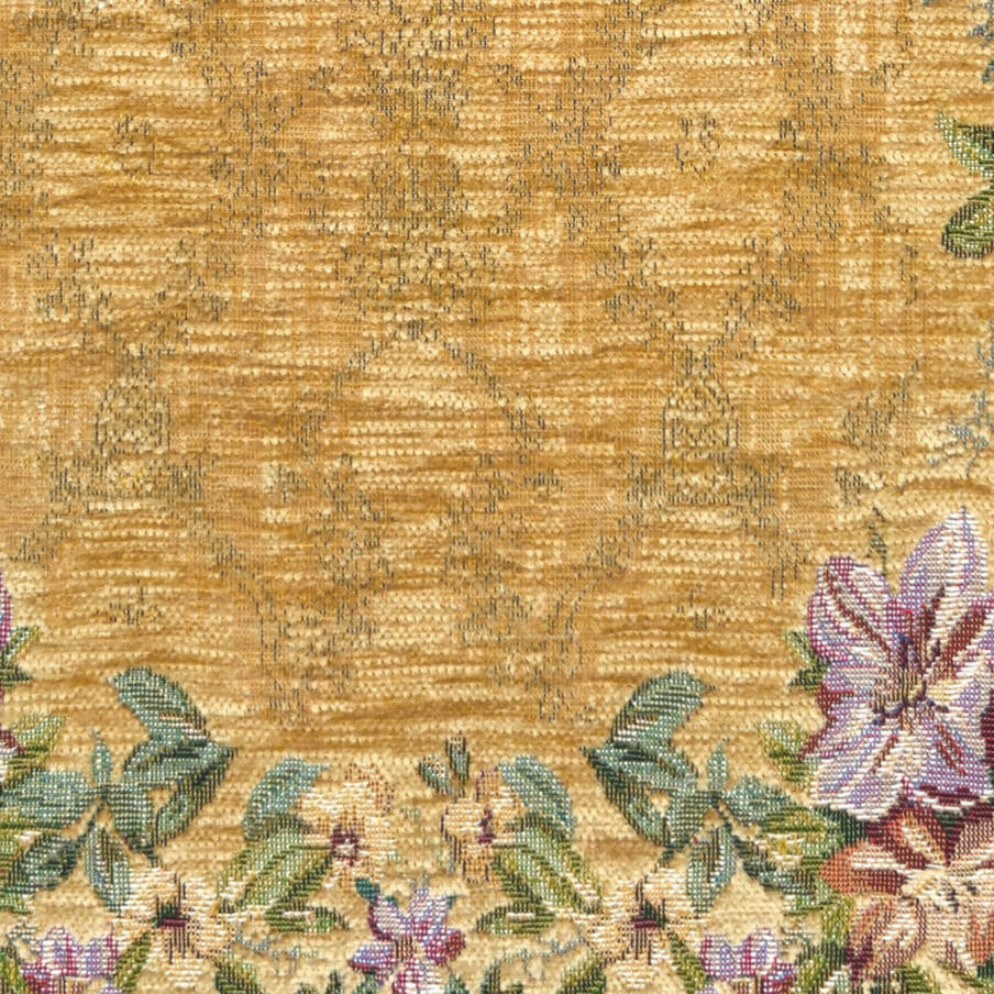 Turin, beige Tapestry cushions Classic Flowers - Mille Fleurs Tapestries