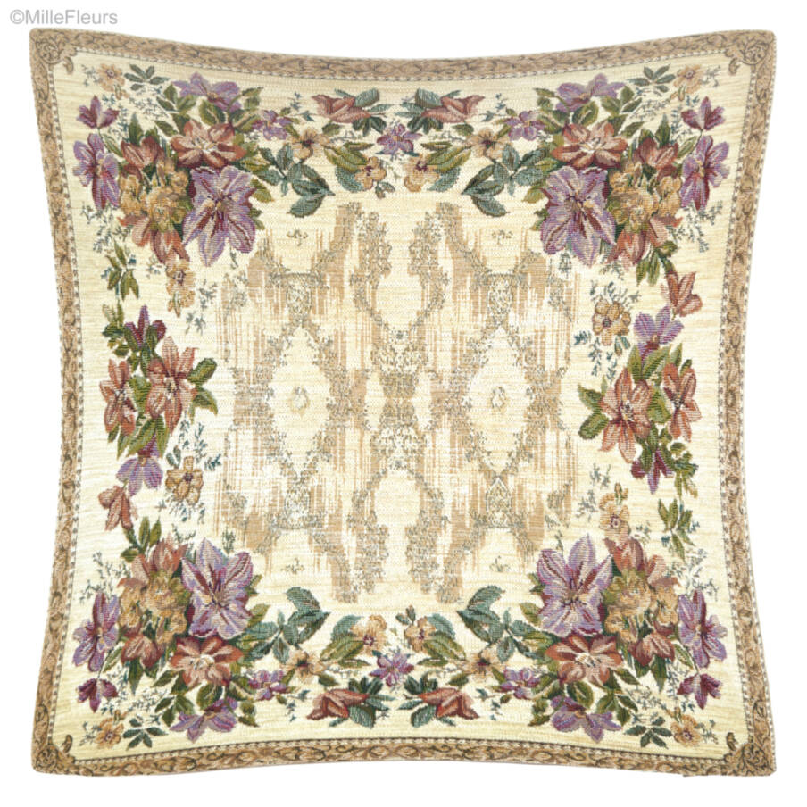 Turin, ivory Tapestry cushions Classic Flowers - Mille Fleurs Tapestries