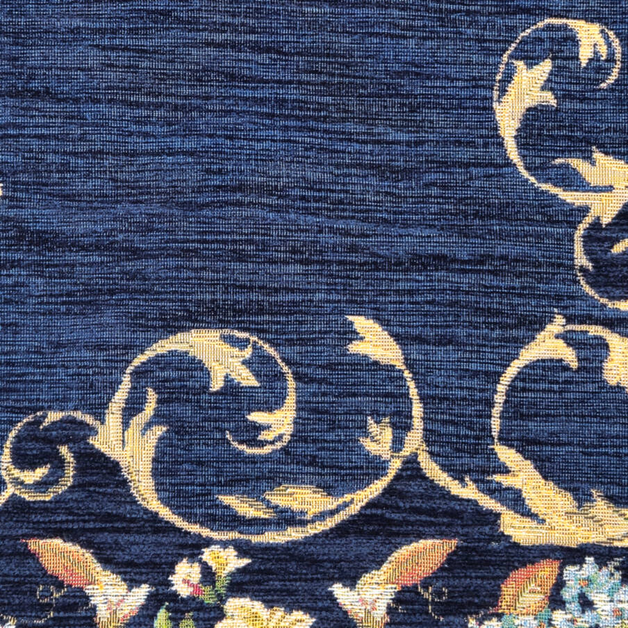Zitta, blauw Sierkussens Bloemen klassiek - Mille Fleurs Tapestries