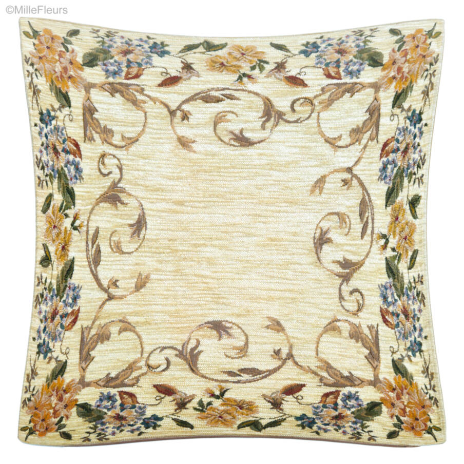 Zitta, ivoor Sierkussens Bloemen klassiek - Mille Fleurs Tapestries