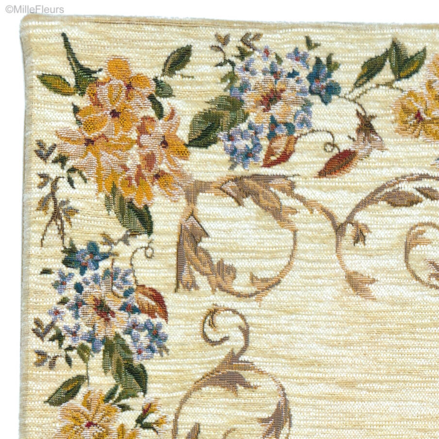 Zitta, ivoor Sierkussens Bloemen klassiek - Mille Fleurs Tapestries