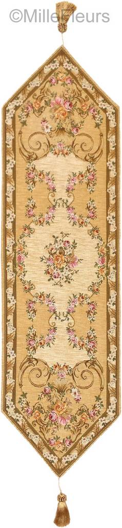 Haiti, beige Tapestry runners Traditional - Mille Fleurs Tapestries