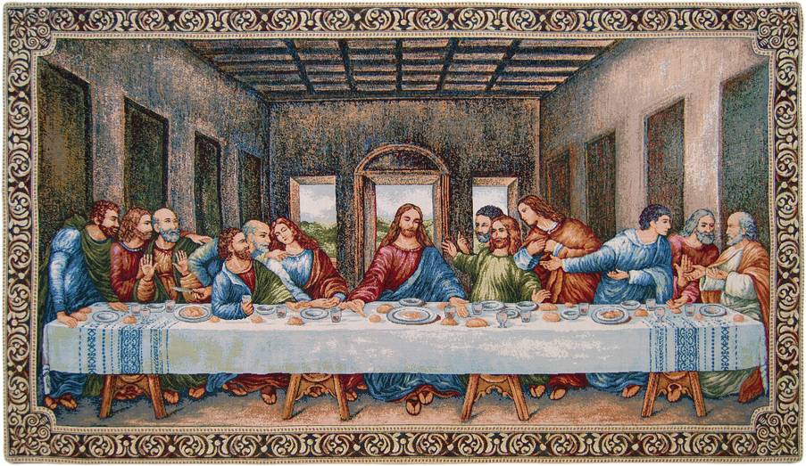 Last Supper (Leonardo Da Vinci) Wall tapestries Religious - Mille Fleurs Tapestries