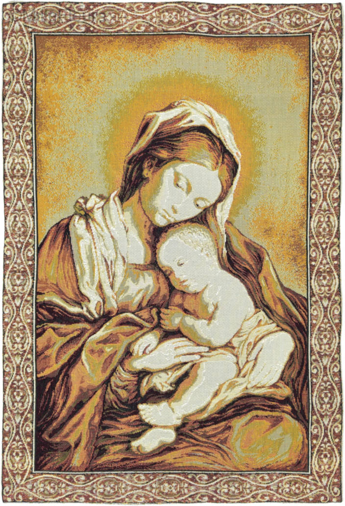 Madonna en Kind Wandtapijten Religieus - Mille Fleurs Tapestries