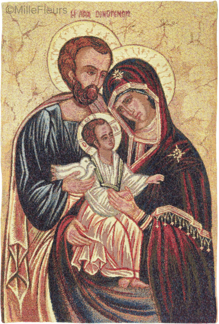 Heilige Familie Wandtapijten Religieus - Mille Fleurs Tapestries
