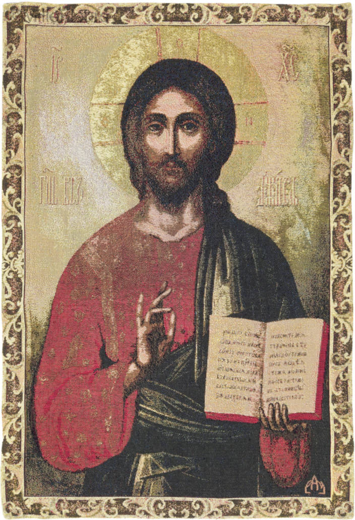 Maître Jésus Tapisseries murales Religieux - Mille Fleurs Tapestries