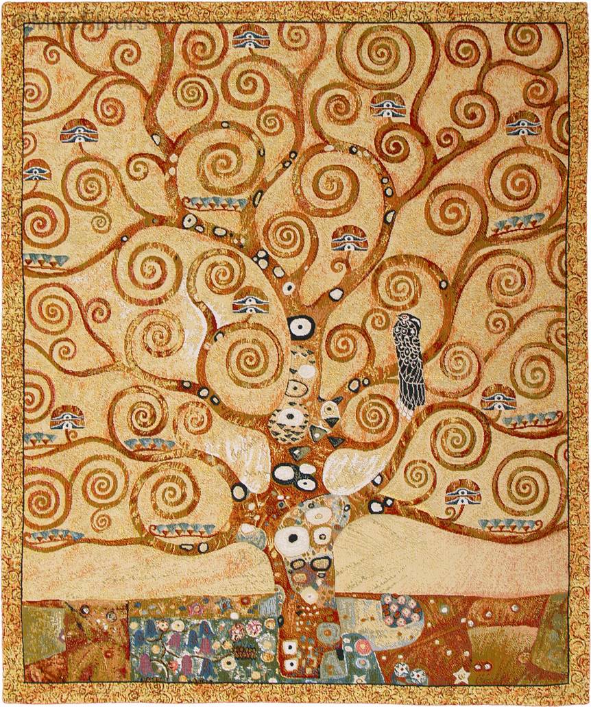 Levensboom (Klimt) Wandtapijten Gustav Klimt - Mille Fleurs Tapestries