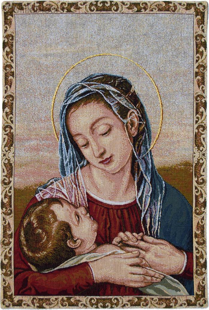 Our Lady of Divine Providence Wall tapestries Religious - Mille Fleurs Tapestries