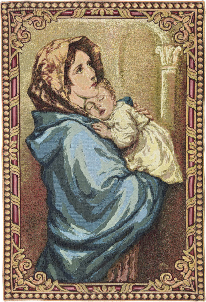 Madone des Rues (Ferruzzi) Tapisseries murales Religieux - Mille Fleurs Tapestries