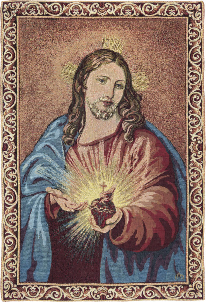 Sacré-Cœur Tapisseries murales Religieux - Mille Fleurs Tapestries