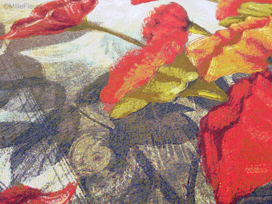 Red Storm I (Jeana) Tapisseries murales Art Edition - Mille Fleurs Tapestries