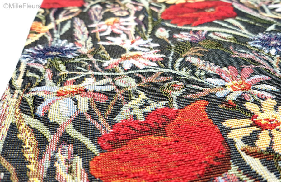 Klaproos Weide Tafellopers Bloemen - Mille Fleurs Tapestries