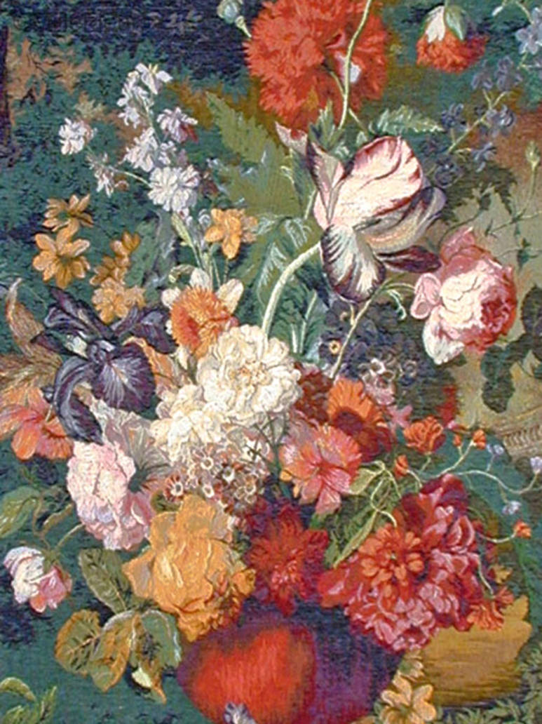 Grand Bouquet Flamand Tapisseries murales Bouquets de Fleurs - Mille Fleurs Tapestries